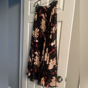 Colorful floral maxi skirt